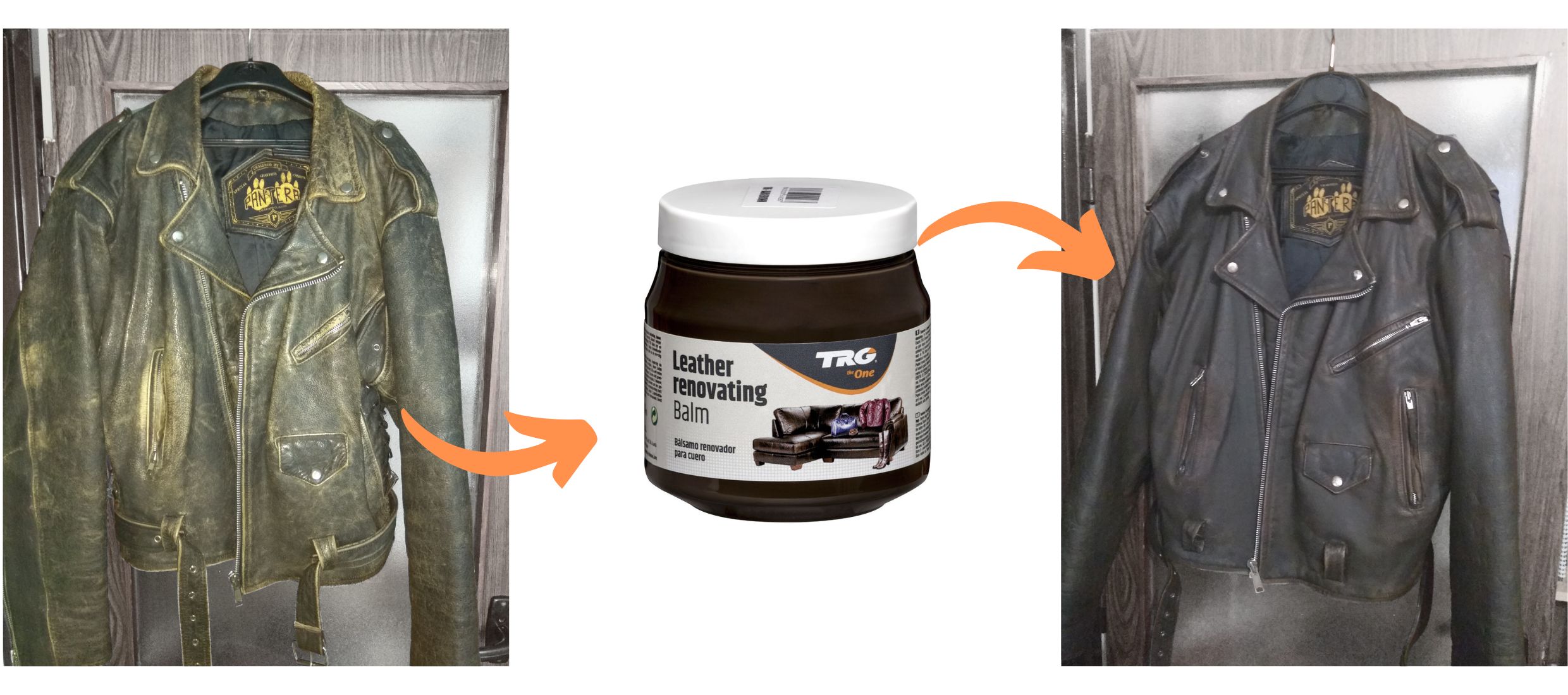 Hnědý Krém na kožené bundy 106 Dark Brown Leather Renovating Balm TRG the one